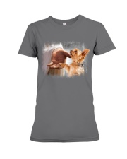 Yorkshire terrier and God yorkie lover dog mom Premium Fit Ladies Tee tile