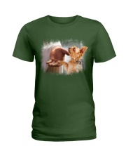 Yorkshire terrier and God yorkie lover dog mom Ladies T-Shirt tile