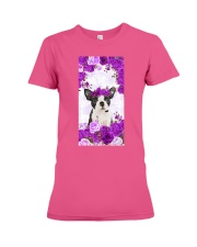 Boston Purple rose Gift for you Premium Fit Ladies Tee tile