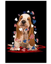 Basset hound flag heart basset hound lovers Vertical Poster tile