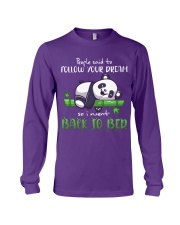 Panda Follow your dream Gift for U Long Sleeve Tee tile