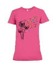 Knitting and dandelion gift for you gift for her Premium Fit Ladies Tee tile