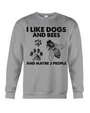 Bee and dog three people Crewneck Sweatshirt front