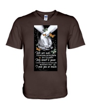 Butterfly i miss you so much insects bugs lovers V-Neck T-Shirt tile
