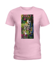 Chihuahua roses gift for dog mom Ladies T-Shirt tile