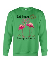 Flamingo perfect for me bird lover Crewneck Sweatshirt tile