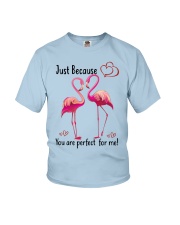 Flamingo perfect for me bird lover Youth T-Shirt tile