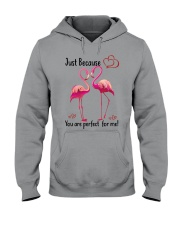 Flamingo perfect for me bird lover Hooded Sweatshirt tile