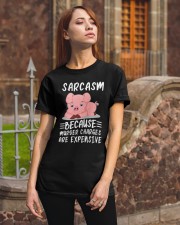 Pig sarcasm because pig lovers Classic T-Shirt apparel-classic-tshirt-lifestyle-06