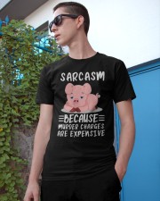 Pig sarcasm because pig lovers Classic T-Shirt apparel-classic-tshirt-lifestyle-17