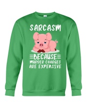Pig sarcasm because pig lovers Crewneck Sweatshirt tile