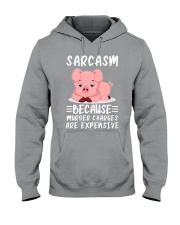 Pig sarcasm because pig lovers Hooded Sweatshirt tile