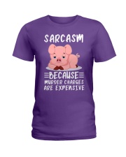Pig sarcasm because pig lovers Ladies T-Shirt tile