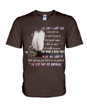 Yorkshire terrier lost you lost me yorkie lovers V-Neck T-Shirt tile