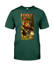 Chicken roses gift for chicken lover Premium Fit Mens Tee tile