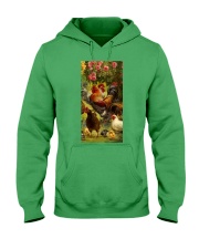 Chicken roses gift for chicken lover Hooded Sweatshirt tile