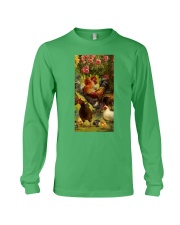 Chicken roses gift for chicken lover Long Sleeve Tee tile