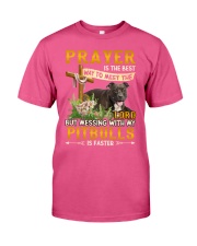 Messing with my Pitbulls Gift for you Premium Fit Mens Tee tile
