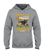 Messing with my Pitbulls Gift for you Hooded Sweatshirt tile