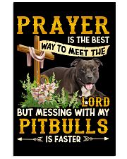 Messing with my Pitbulls Gift for you Vertical Poster tile