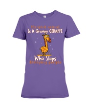 Giraffe annoying people giraffe lovers Premium Fit Ladies Tee tile