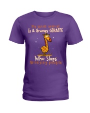 Giraffe annoying people giraffe lovers Ladies T-Shirt tile