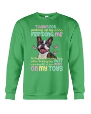 Boston terrier thanks for boston terrier lover Crewneck Sweatshirt tile
