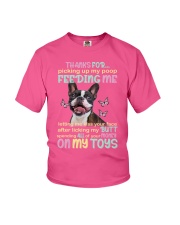 Boston terrier thanks for boston terrier lover Youth T-Shirt tile