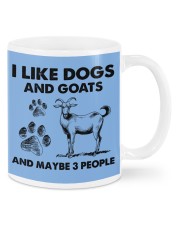 Goat and dog three people gift for goat lover Mugs tile