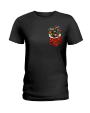 Dachshund Inside Christmas Pocket - For Dog Lovers Ladies T-Shirt tile