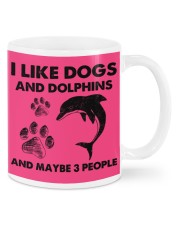 Dolphin and dog three people Mugs tile