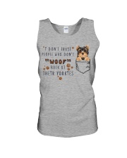 People woof back at yorkshires Gift for you Unisex Tank tile