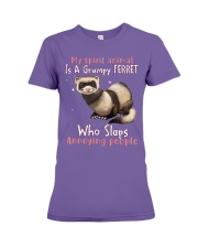 Ferret annoying people ferret lovers Premium Fit Ladies Tee tile