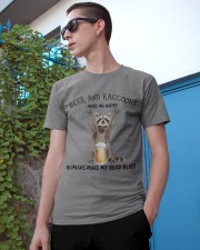 Raccoon And Beer make me happy Gift for you Classic T-Shirt apparel-classic-tshirt-lifestyle-17