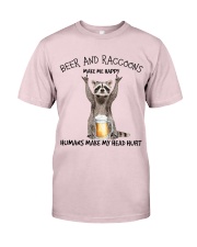 Raccoon And Beer make me happy Gift for you Premium Fit Mens Tee tile