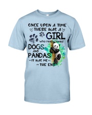 Panda and dog it was me panda lover Classic T-Shirt tile