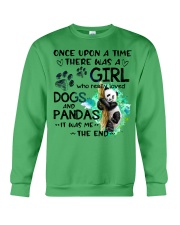 Panda and dog it was me panda lover Crewneck Sweatshirt tile