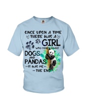 Panda and dog it was me panda lover Youth T-Shirt tile