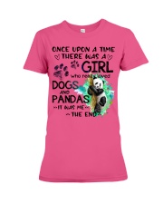 Panda and dog it was me panda lover Premium Fit Ladies Tee tile