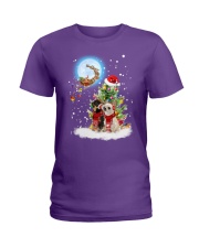 Lp 7 Chihuahua xmas snow gift drop sweatshirt Ladies T-Shirt tile