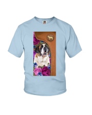 ST Bernard magical dog mom Youth T-Shirt tile