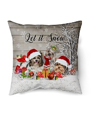 Yorkshire Terrier Let It Snow Indoor Pillow - 16” x 16” front