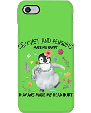 Penguin And Crochet make me happy Gift for you Phone Case tile
