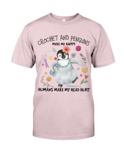 Penguin And Crochet make me happy Gift for you Premium Fit Mens Tee tile