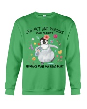 Penguin And Crochet make me happy Gift for you Crewneck Sweatshirt tile