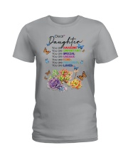 Butterfly daughter amazing insects bugs lover Ladies T-Shirt tile