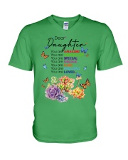 Butterfly daughter amazing insects bugs lover V-Neck T-Shirt tile