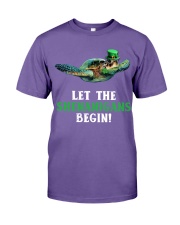 Turtle let the shenanigans begins Premium Fit Mens Tee tile