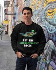 Turtle let the shenanigans begins Crewneck Sweatshirt lifestyle-unisex-sweatshirt-front-2