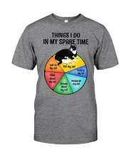 Cat Things i do in my spare time GFY Classic T-Shirt front